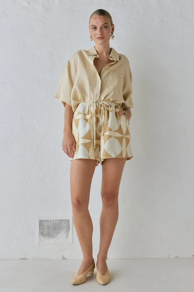 VRG GRL Annika Linen Shorts Scope Women Sets VRG GRL Annika Linen Shorts Scope Women Sets
