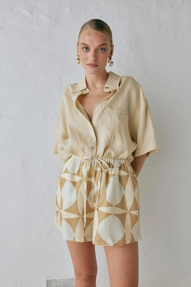 VRG GRL Annika Linen Shorts Scope Women Sets VRG GRL Annika Linen Shorts Scope Women Sets