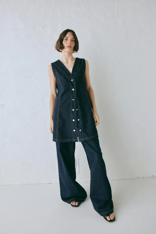 VRG GRL Aston Denim Jeans Indigo Women Pants VRG GRL Aston Denim Jeans Indigo Women Pants