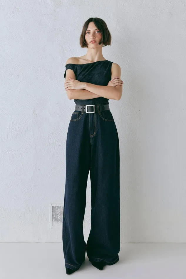 VRG GRL Aston Denim Jeans Indigo Women Pants VRG GRL Aston Denim Jeans Indigo Women Pants