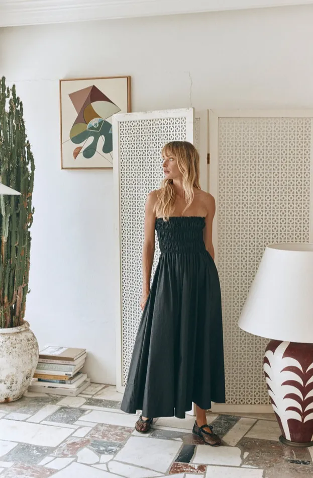 VRG GRL Eliana Midi Dress Black Women MidiMaxi Dresses
