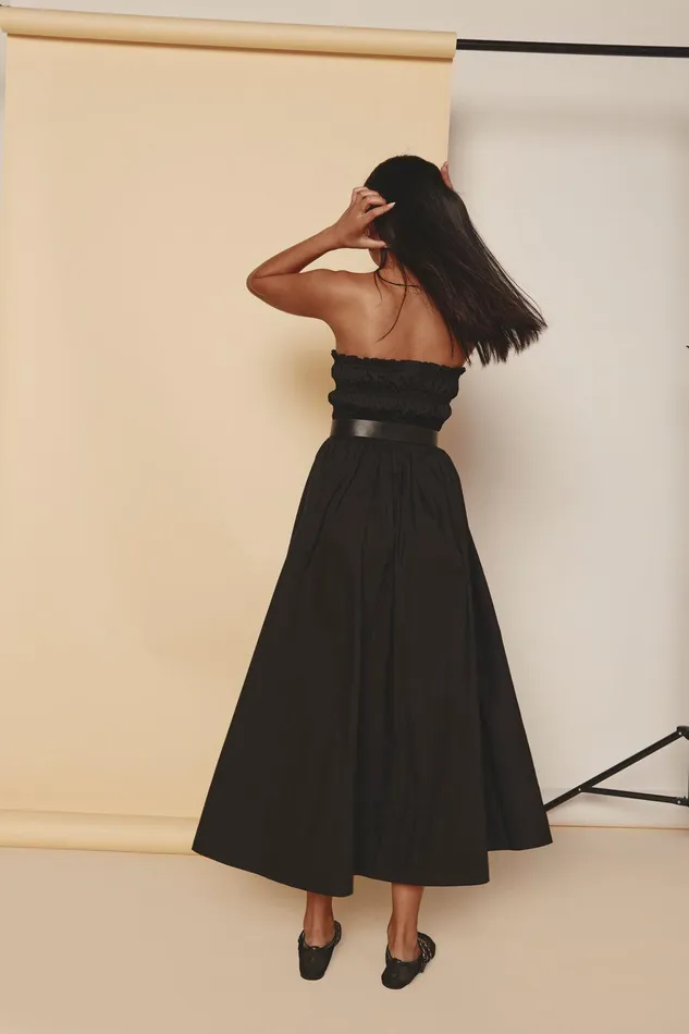 VRG GRL Eliana Midi Dress Black Women MidiMaxi Dresses