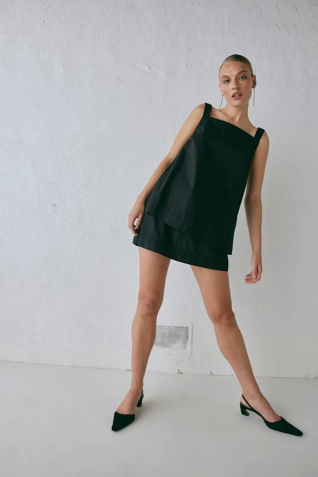 VRG GRL Elka Top Black Women Sleeveless