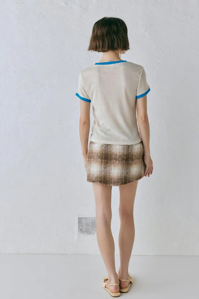 VRG GRL Lane Tee Oatmeal Women Short Sleeve VRG GRL Lane Tee Oatmeal Women Short Sleeve