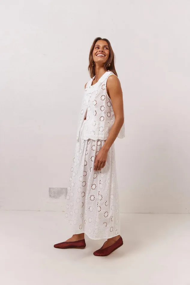 VRG GRL Maisie Midi Skirt Anglaise Women Skirts VRG GRL Maisie Midi Skirt Anglaise Women Skirts