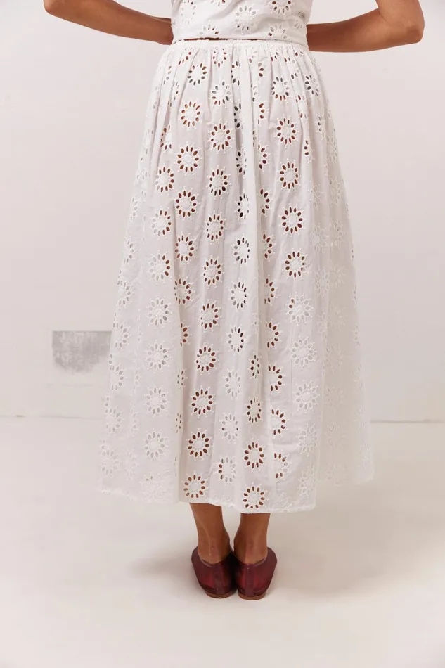 VRG GRL Maisie Midi Skirt Anglaise Women Skirts VRG GRL Maisie Midi Skirt Anglaise Women Skirts
