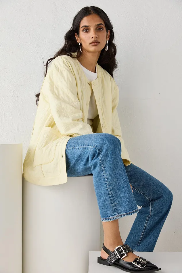VRG GRL Mona Jacket Butter Women JacketsCoats VRG GRL Mona Jacket Butter Women JacketsCoats
