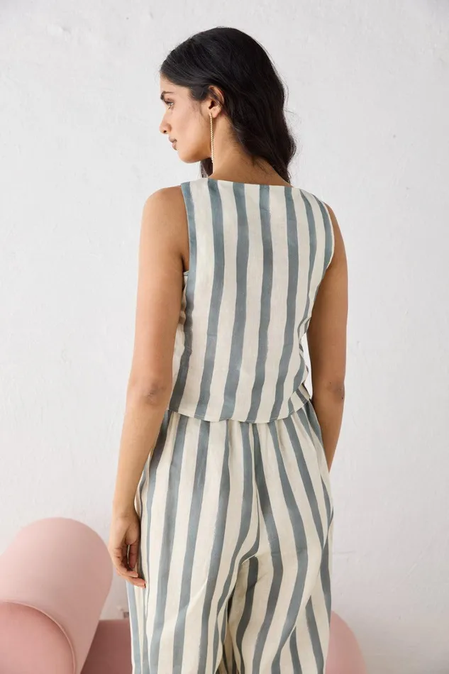 VRG GRL Sadie Linen Top Tide Women Sleeveless VRG GRL Sadie Linen Top Tide Women Sleeveless