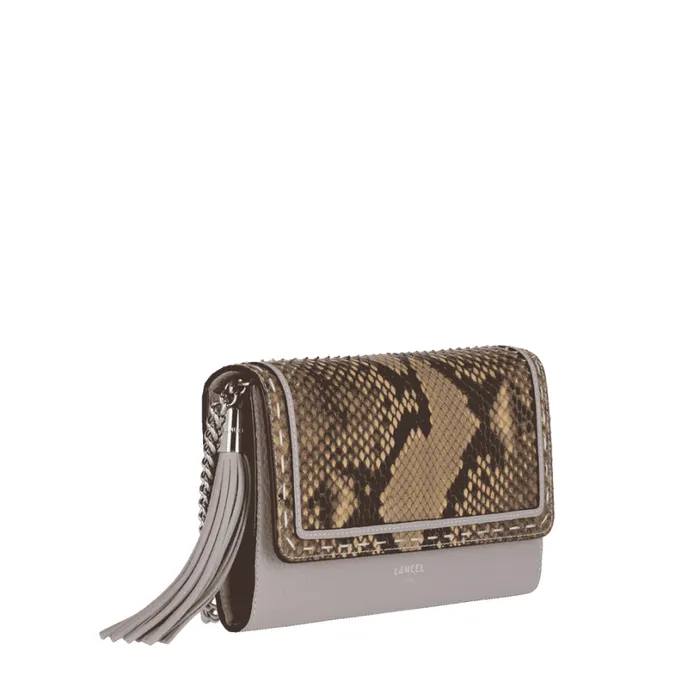 Wallet Chain Multico Grey Mauve Women Lancel The Exotics Wallet Chain Multico Grey Mauve Women Lancel The Exotics