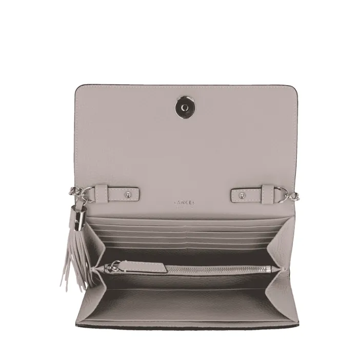 Wallet Chain Multico Grey Mauve Women Lancel The Exotics Wallet Chain Multico Grey Mauve Women Lancel The Exotics