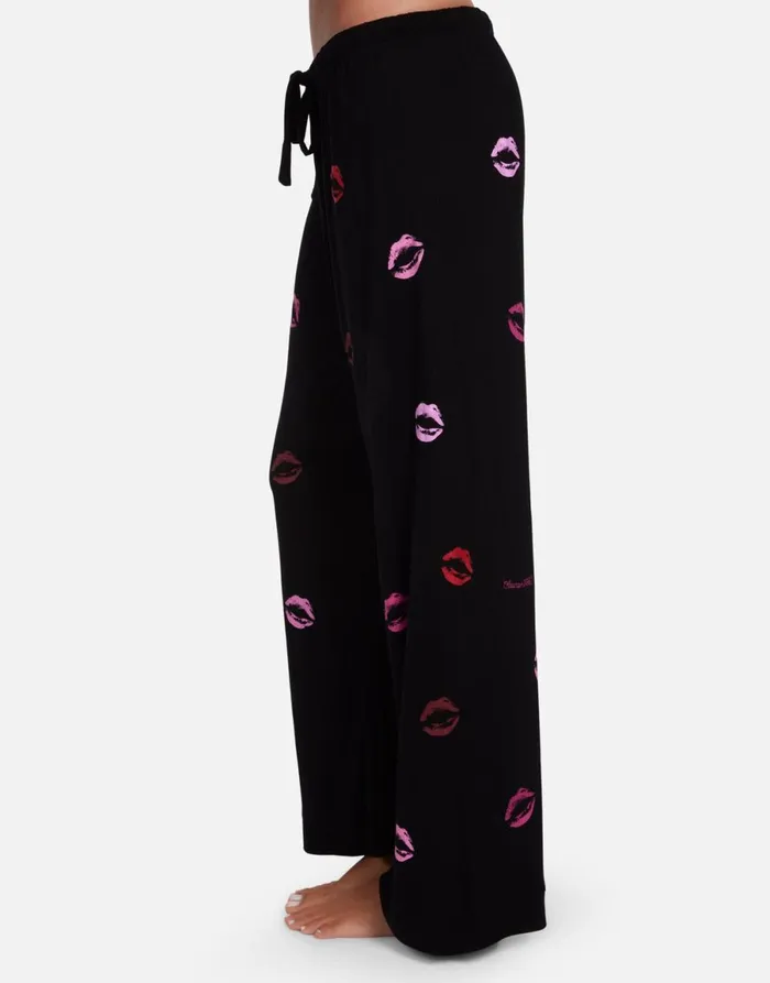 Waverly Mini Watercolor Lips Black Women039s Lauren Moshi Short Sleeve