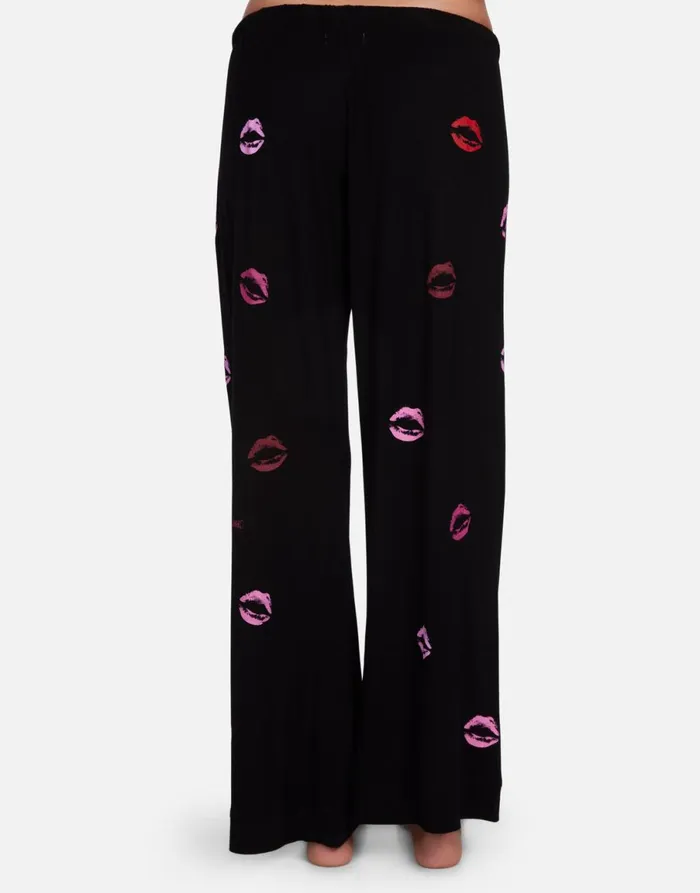 Waverly Mini Watercolor Lips Black Women039s Lauren Moshi Short Sleeve