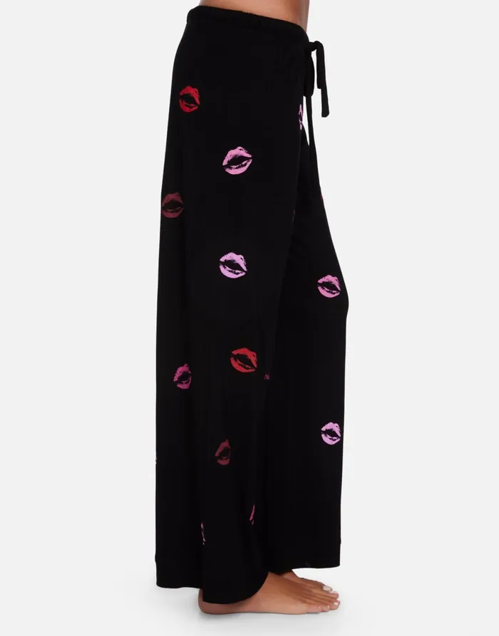Waverly Mini Watercolor Lips Black Women039s Lauren Moshi Short Sleeve