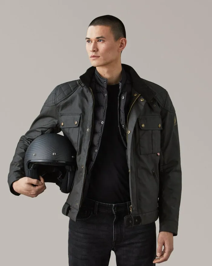Waxed Jackets Men Belstaff Brooklands Motorcycle Jacket Black Waxed Jackets Men Belstaff Brooklands Motorcycle Jacket Black