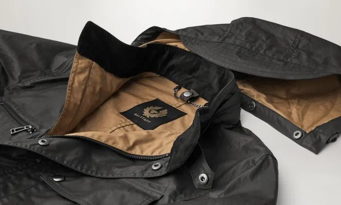 Waxed Jackets Men Belstaff Centenary Field Jacket Black British Khaki