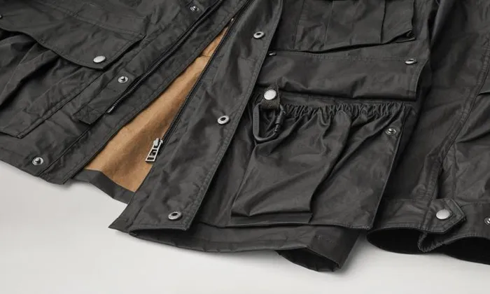 Waxed Jackets Men Belstaff Centenary Field Jacket Black British Khaki
