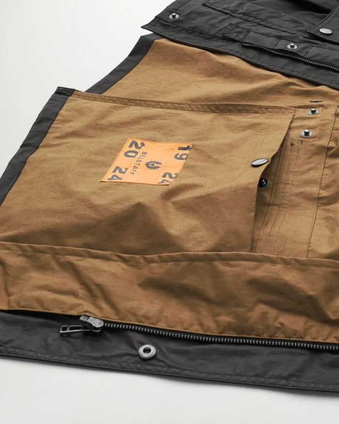 Waxed Jackets Men Belstaff Centenary Field Jacket Black British Khaki