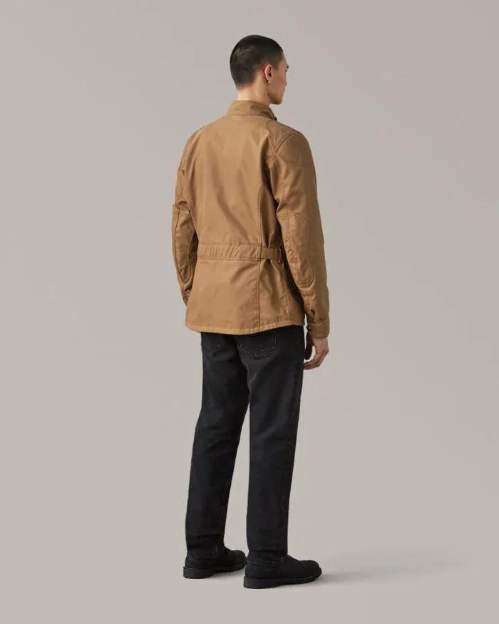 Waxed Jackets Men Belstaff Crosby Motorcycle Jacket Sand