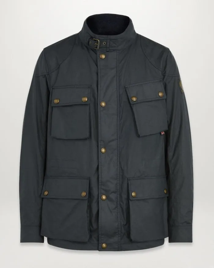 Waxed Jackets Men Belstaff Fieldmaster Jacket Dark Navy