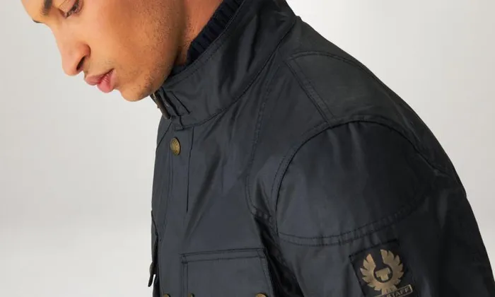 Waxed Jackets Men Belstaff Fieldmaster Jacket Dark Navy
