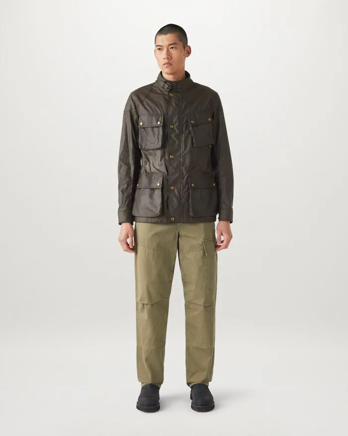 Waxed Jackets Men Belstaff Fieldmaster Jacket Faded Olive