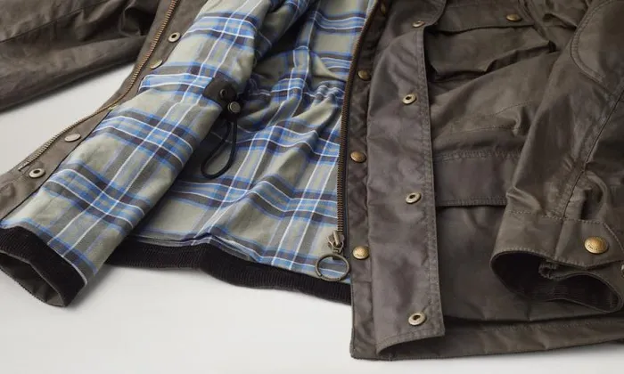 Waxed Jackets Men Belstaff Fieldmaster Jacket Faded Olive