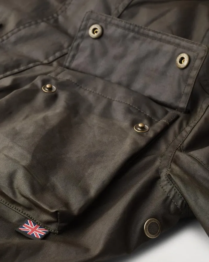 Waxed Jackets Men Belstaff Fieldmaster Jacket Faded Olive