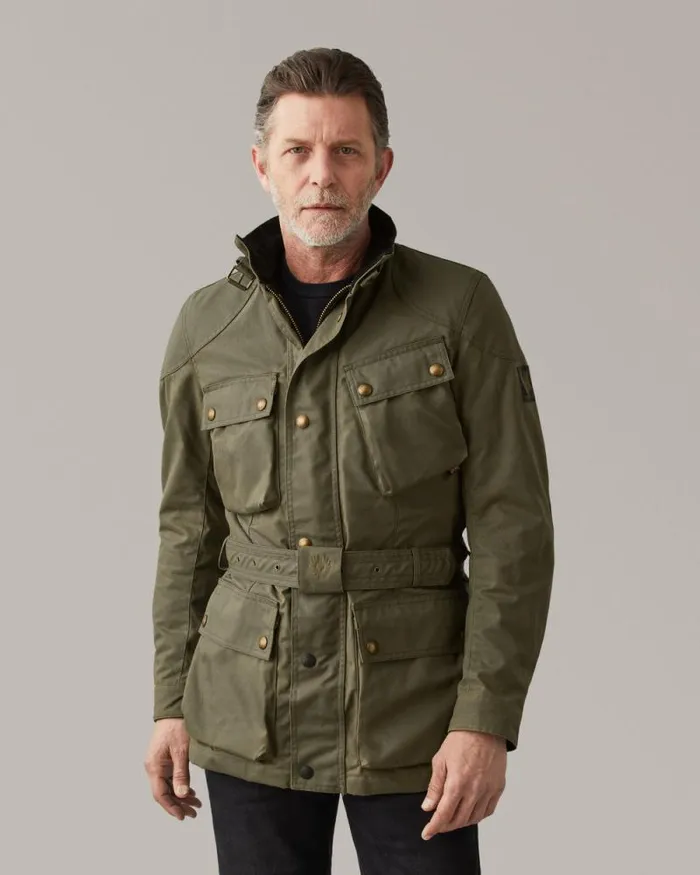 Waxed Jackets Men Belstaff Trialmaster Motorcycle Jacket Olive Green Waxed Jackets Men Belstaff Trialmaster Motorcycle Jacket Olive Green