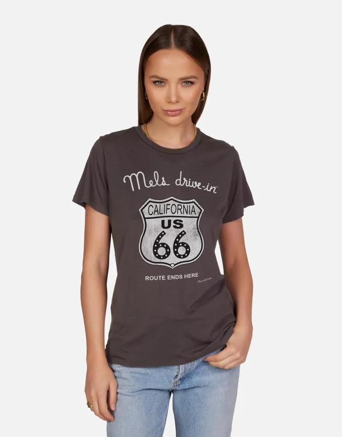 Wolf Mels Route 66 Vintage Black Women039s Lauren Moshi Short Sleeve