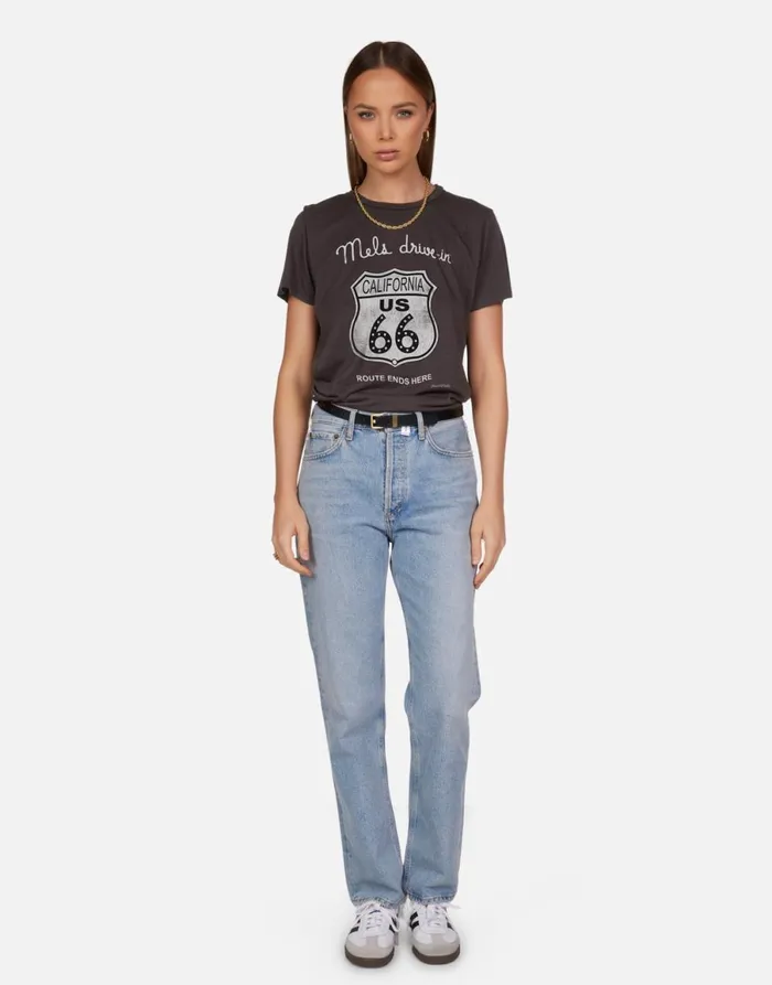 Wolf Mels Route 66 Vintage Black Women039s Lauren Moshi Short Sleeve