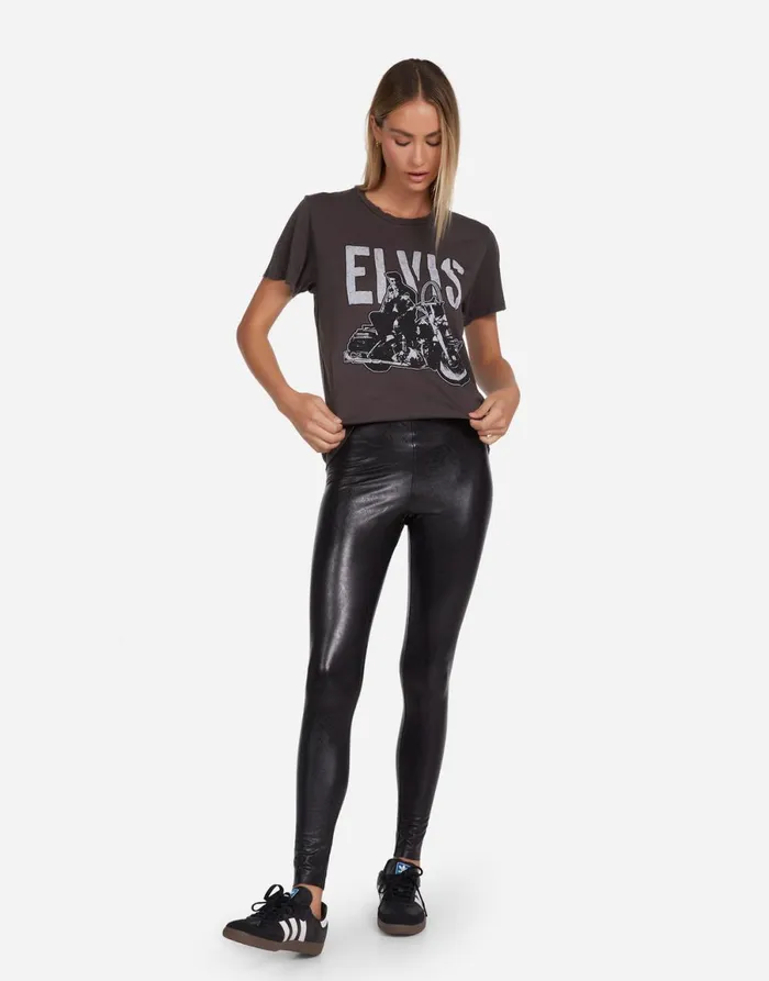 Wolf Vintage Elvis Vintage Black Women039s Lauren Moshi Short Sleeve