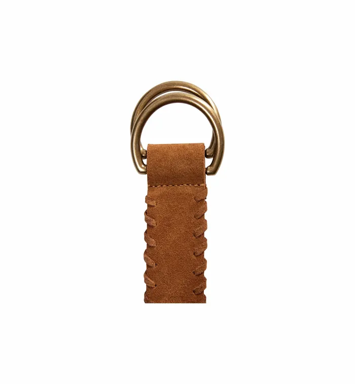 Women Accessories MOS MOSH MMBraided Suede Belt Cognac