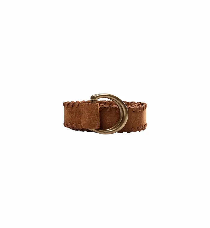 Women Accessories MOS MOSH MMBraided Suede Belt Cognac