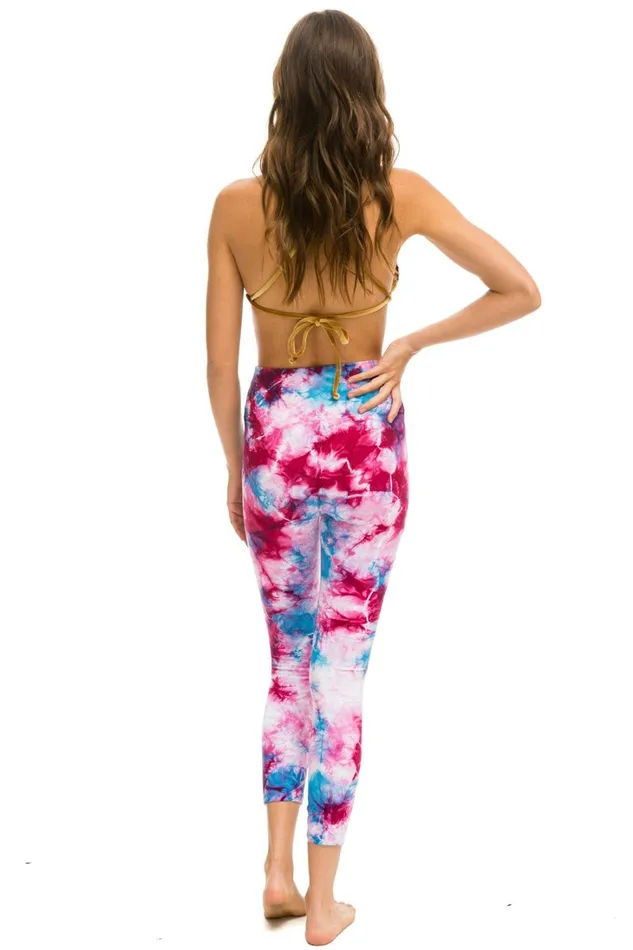 Women Activewear Aviator Nation HAND DYED CROPPED HIRISE LEGGINGS 8211 TIE DYE TURQUOISE Women Activewear Aviator Nation HAND DYED CROPPED HIRISE LEGGINGS 8211 TIE DYE TURQUOISE