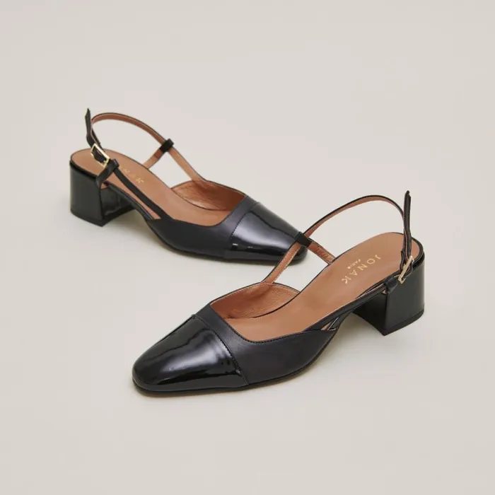 Women Babies With Open Heels Black Black JONAK Slingbacks