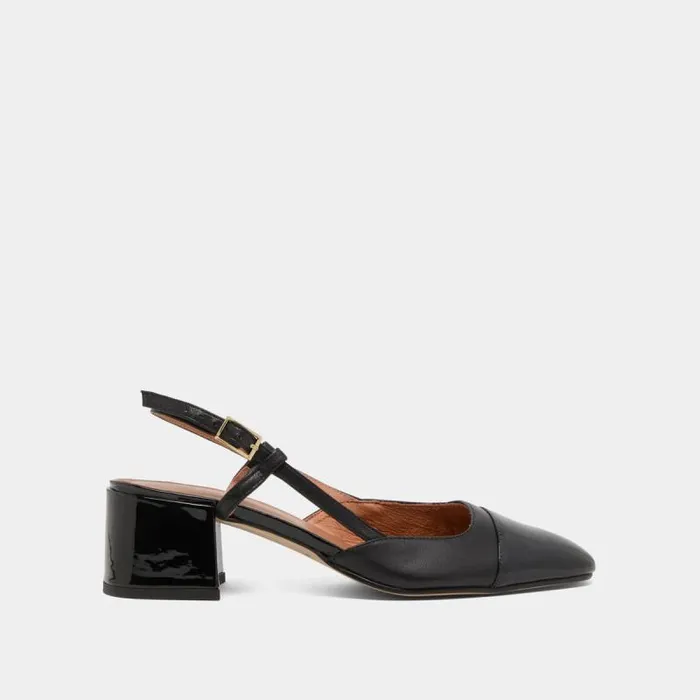 Women Babies With Open Heels Black Black JONAK Slingbacks