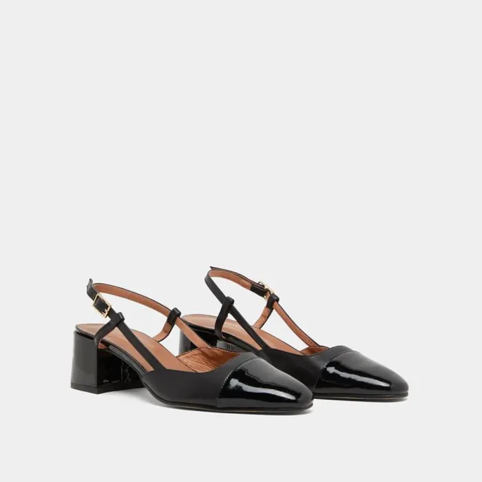 Women Babies With Open Heels Black Black JONAK Slingbacks