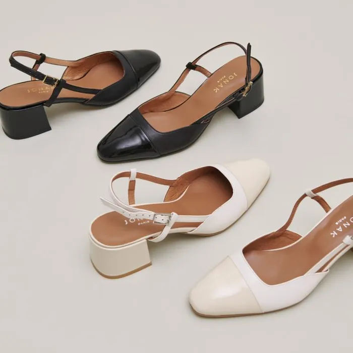 Women Babies With Open Heels Black Black JONAK Slingbacks