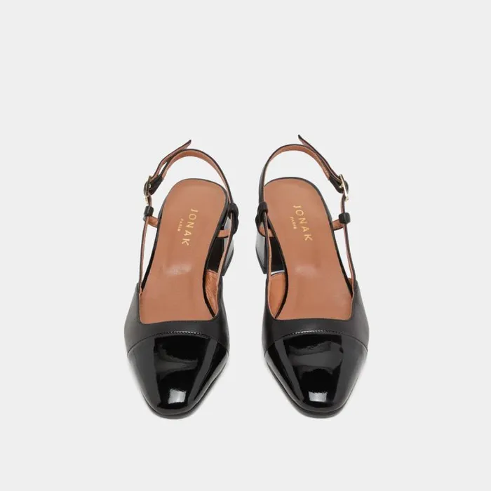 Women Babies With Open Heels Black Black JONAK Slingbacks