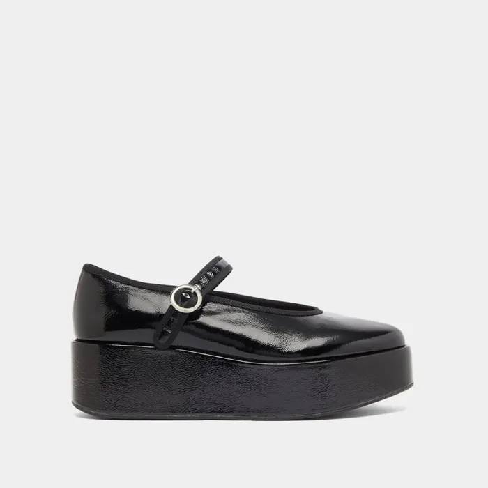 Women Ballet Flats With Platforms Black JONAK Ballet Flats