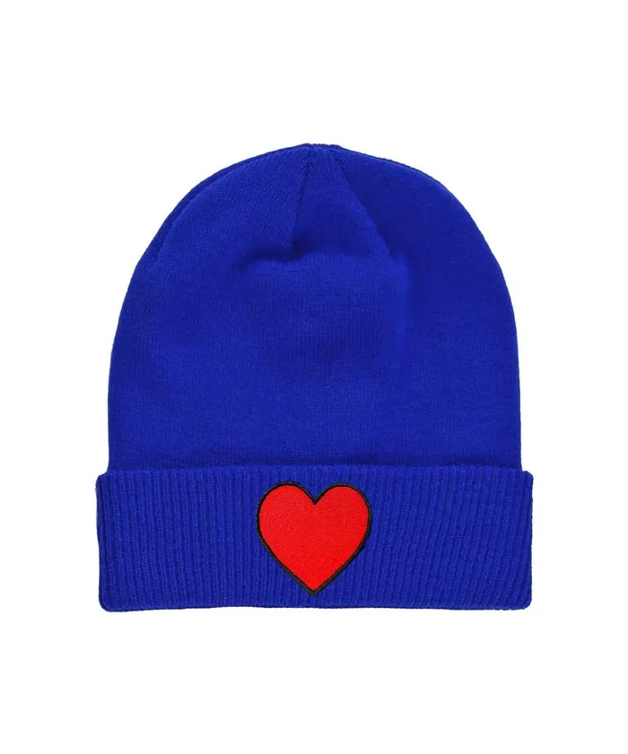 Women Beanies Aviator Nation HEART RIB BEANIE