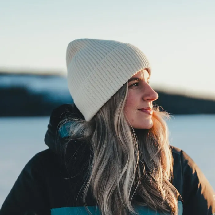 Women Bergans Of Norway Beanies And Caps Nordmarka Merino Beanie Vanilla White
