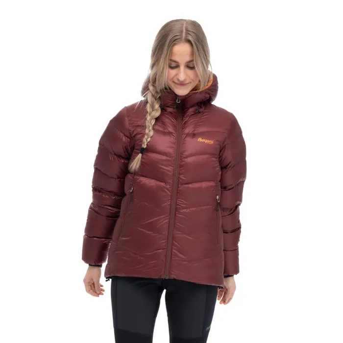 Women Bergans Of Norway Down Jackets Senja Down W Jacket Amarone Red