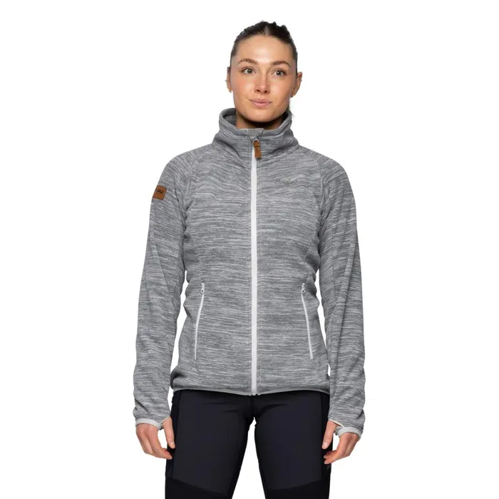 Women Bergans Of Norway Fleece Hareid Fleece W Jacket Nohood Aluminium