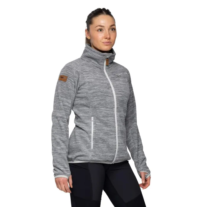 Women Bergans Of Norway Fleece Hareid Fleece W Jacket Nohood Aluminium