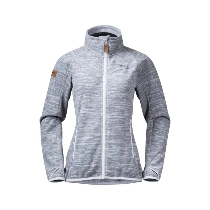 Women Bergans Of Norway Fleece Hareid Fleece W Jacket Nohood Aluminium
