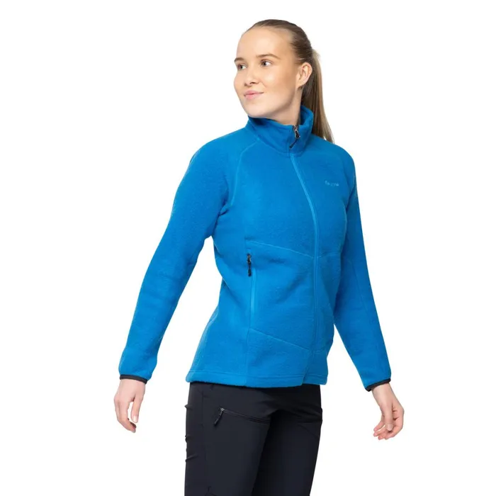 Women Bergans Of Norway Fleece Rabot Merino Fleece Midlayer Jacket Dark Aqua Lagoon