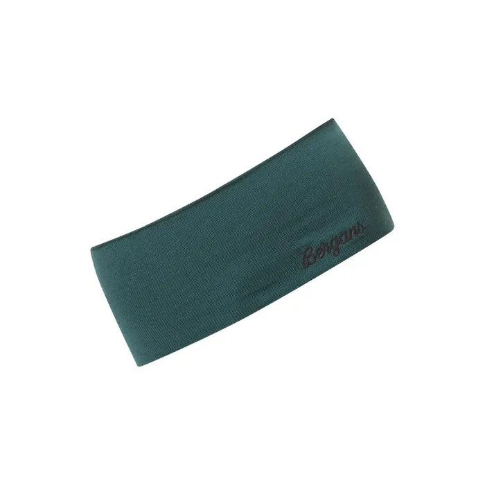 Women Bergans Of Norway Headband Allround Thin Merino Headband Malachite Green