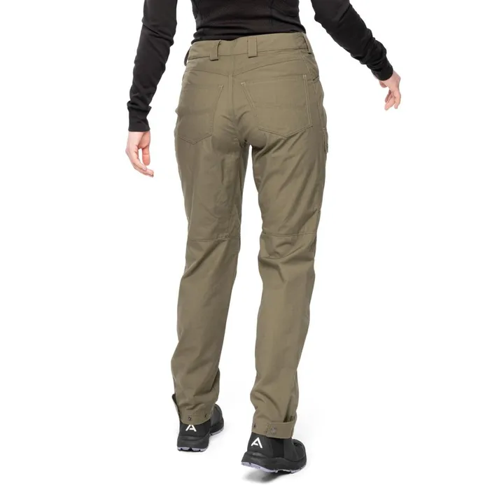 Women Bergans Of Norway Hiking Pants Nordmarka Leaf Light Pants Green Mud