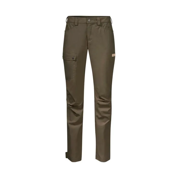 Women Bergans Of Norway Hiking Pants Nordmarka Leaf Light Pants Green Mud